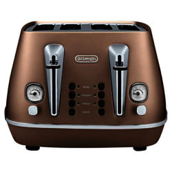 De'Longhi Distinta 4-Slice Toaster Bronze